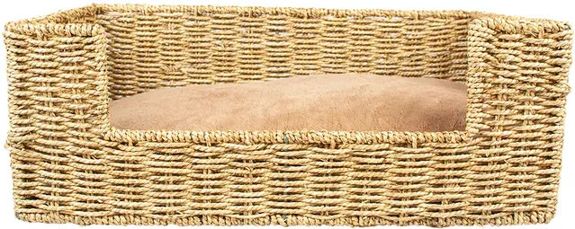 Produktbild von Hundekorb Duvoplus Laguna aus Plüsch in Beige und Braun