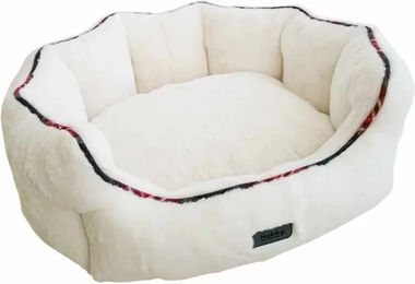 Produktbild von Hundekorb Nobby Pet Xmas Nevio aus Mikrofaser in Weiß
