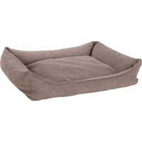 Produktbild von Hundekorb Oana Rechteck Flamingo Taupe mit Memory Foam 100x80x25cm