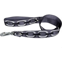 Produktbild von Hundeleine Alter Ego Bijou in Grau und Silber mit Gurtband Größe L