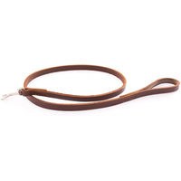 Produktbild von Hundeleine aus geöltem Leder von Martin Sellier in Braun 15 cm