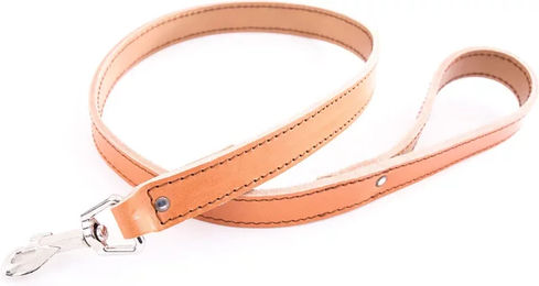 Produktbild von Hundeleine aus Leder Sellerie Canine Vendéenne in Orange oder Braun