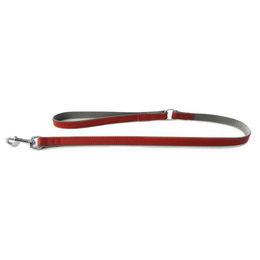 Produktbild von Hundeleine Das Lederband Firenze aus Leder in Carnelian/Stone mit 100 cm Länge und 22 mm Breite