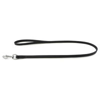 Produktbild von Hundeleine Denver aus Leder in Schwarz mit 100 cm Länge und 18 mm Breite