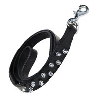 Produktbild von Hundeleine Gloria aus Leder Schwarz 105 cm - 105 cm