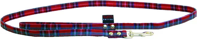 Produktbild von Hundeleine Martin Sellier Ecossais Benton Bunt Rot