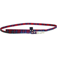 Produktbild von Hundeleine Martin Sellier Ecossais Benton Bunt Rot