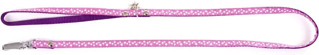 Produktbild von Hundeleine Martin Sellier Etoiles Rosa mit Gurtband