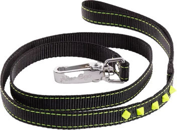 Produktbild von Hundeleine Martin Sellier Fluo Schwarz mit Gurtband