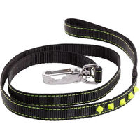 Produktbild von Hundeleine Martin Sellier Fluo Schwarz mit Gurtband