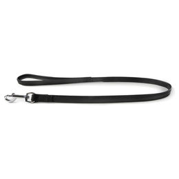 Produktbild von Hundeleine Roma aus Leder in Schwarz mit 100 cm Länge und 18 mm Breite
