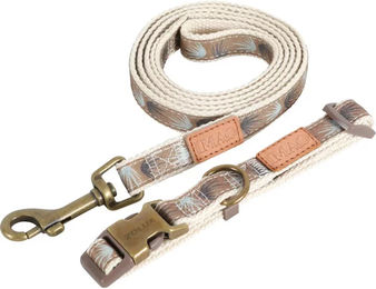 Hundeleine Zolux Imao Taiga aus Baumwolle und Polyester in Braun und Beige 1,20–1,50 m - 122 cm – Bild 1 von 1
