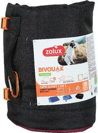 Produktbild von Hundematte Zolux Bivouak mit Daunen in Rot und Schwarz