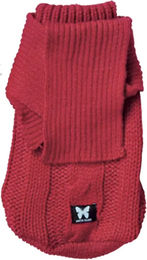 Hundepullover Martin Sellier Torsade Rot für den Winter – Bild 1 von 1