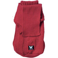 Produktbild von Hundepullover Martin Sellier Torsade Rot für den Winter