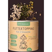 Produktbild von Hunderunde Futtertopping Beruhigung für Hunde mit natürlichen Kräutern vegan 250g