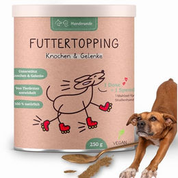 Hunderunde Futtertopping Knochen und Gelenke Pulver für Hunde 250g - 250 g – Bild 1 von 9