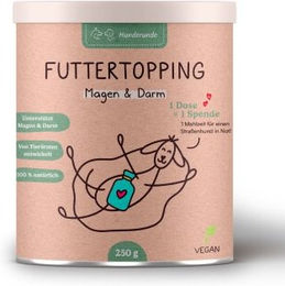 Hunderunde Futtertopping Magen & Darm Pulver zur Unterstützung der Verdauung 250 g – Bild 1 von 3