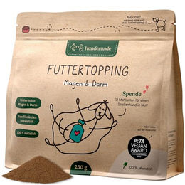 Hunderunde Futtertopping Magen & Darm Verdauungshilfe Pulver 750 g – Bild 1 von 12