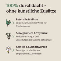 Produktbild von Hunderunde Futtertopping Zahn & Maul Pulver für Hunde 250g Hypoallergen zur Zahnpflege und Unterstützung des Immunsystems