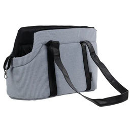 Hundetasche Aaliyah Blau Transportbox aus Polyester mit abnehmbarem Kissen und Sicherheitsleine 46x23x25cm – Bild 1 von 10