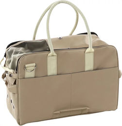 Produktbild von Hundetragetasche Flamingo Boston Transportbox aus Polyester für mittlere Hunderassen in Beige