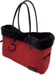 Produktbild von Hundetragetasche Martin Sellier Chic Mystic in Rot aus Stoff