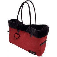 Produktbild von Hundetragetasche Martin Sellier Chic Mystic in Rot aus Stoff