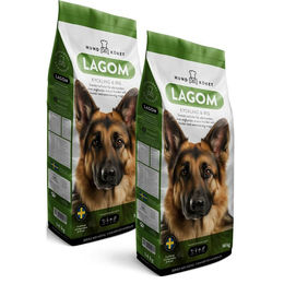 Produktbild von Hundköket Lagom Hundefutter Geflügel und Reis Sensitive Senior 2 x 14 kg
