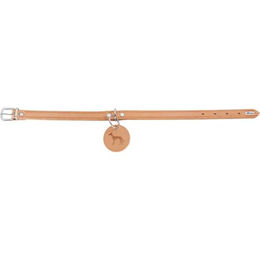 Hunter Aalborg Hundehalsband aus Leder Natur Größe 47 cm – Bild 1 von 3