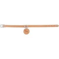 Produktbild von Hunter Aalborg Hundehalsband aus Leder Natur Größe 47 cm