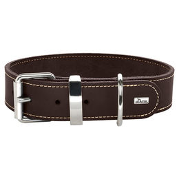 Hunter Aalborg Special Hundehalsband aus Leder dunkelbraun Größe S 40 cm – Bild 1 von 5