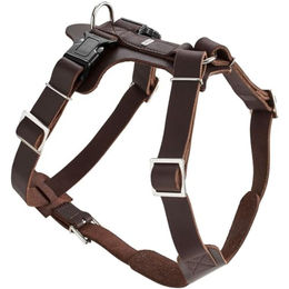Hunter Aalborg Y-Geschirr für Hunde aus Leder Braun XS – Bild 1 von 13