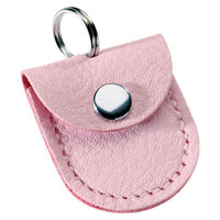 Produktbild von Hunter Adressanhänger Wappen Mini aus Leder in Rosa