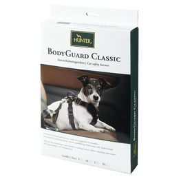 Produktbild von Hunter Autosicherheitsgeschirr BodyGuard Classic Schwarz Nylon Größe S