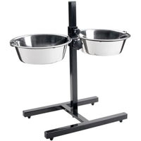 Produktbild von Hunter Basic Hundebar Erhöhter Napf aus Edelstahl Silber 2 x 1,8 l - 2 x 1,8 l