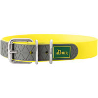 Produktbild von Hunter Convenience Erziehungshalsband für Hunde aus Kunststoff in Gelb Größe M 50 cm - 50 cm