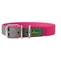 Produktbild von Hunter Convenience Hundehalsband aus Nylon in Himbeere Rosa Rot Größe L - 60 cm