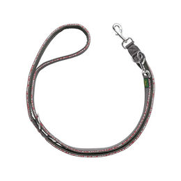 Produktbild von Hunter Divo Reflect Verstellbare Führleine aus Nylon Rot/Grau L 200 cm x 1,5 cm