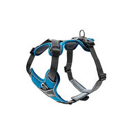 Produktbild von Hunter DIVO Sportgeschirr für Hunde aus Nylon in Blau/Grau Größe M