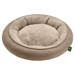 Hunter Donut Hundekissen Rockford Plüsch Beige Größe M – Bild 1 von 2