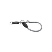 Produktbild von Hunter Dressurhalsband Eiby Freestyle Grau Größe S aus Tau mit Zugstopp