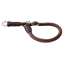 Hunter Dressurhalsband Freestyle braun Tau mit Polyamid-Kern Größe M-L - 50 cm – Bild 1 von 4