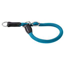 Hunter Dressurhalsband Freestyle für Hunde petrol Größe L aus Tau mit Polyamid-Kern - 55 cm – Bild 1 von 5