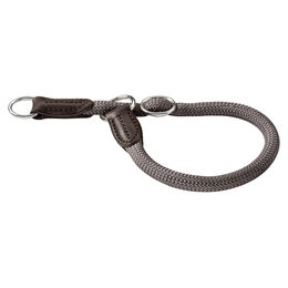 Hunter Dressurhalsband Freestyle Grau XL wasserabweisend aus Nylon - 60 cm – Bild 1 von 4