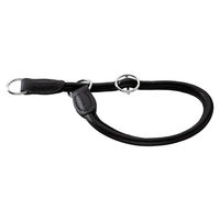 Produktbild von Hunter Dressurhalsband Round & Soft aus Rindnappaleder schwarz Größe L