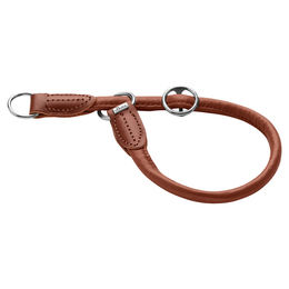 Hunter Dressurhalsband Round & Soft Canadian Up aus Leder Cognac Größe L-XL – Bild 1 von 9