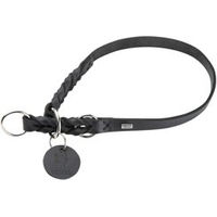 Produktbild von Hunter Dressurhalsband Solid Education aus Leder Schwarz Größe M-L
