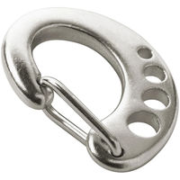 Produktbild von Hunter Easy Change Designkarabiner aus Edelstahl in Silber für Hundemarken und Anhänger Größe S