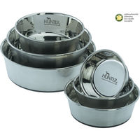 Produktbild von Hunter Edelstahlnapf für Hunde mit Silikonrand Größe M 550 ml - 0,55 l